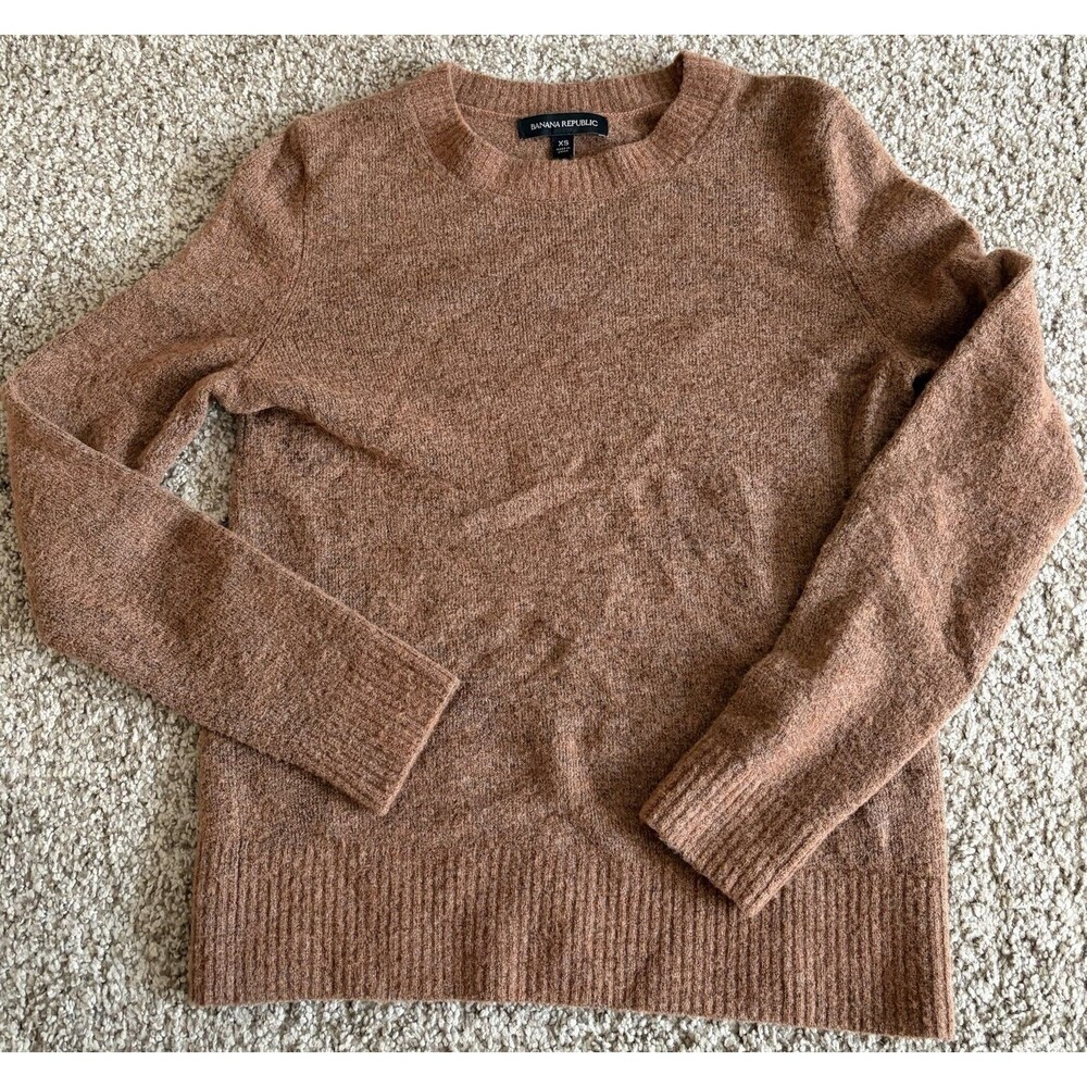 Women's Banana Republic Wool Blend Rust Sweater, Size XS